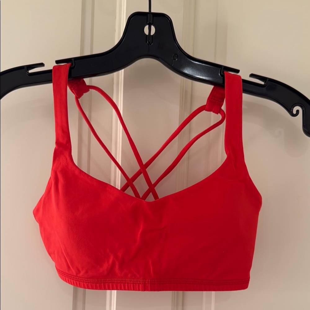 lululemon Red/Pink Strappy Women's Bralette - size 4